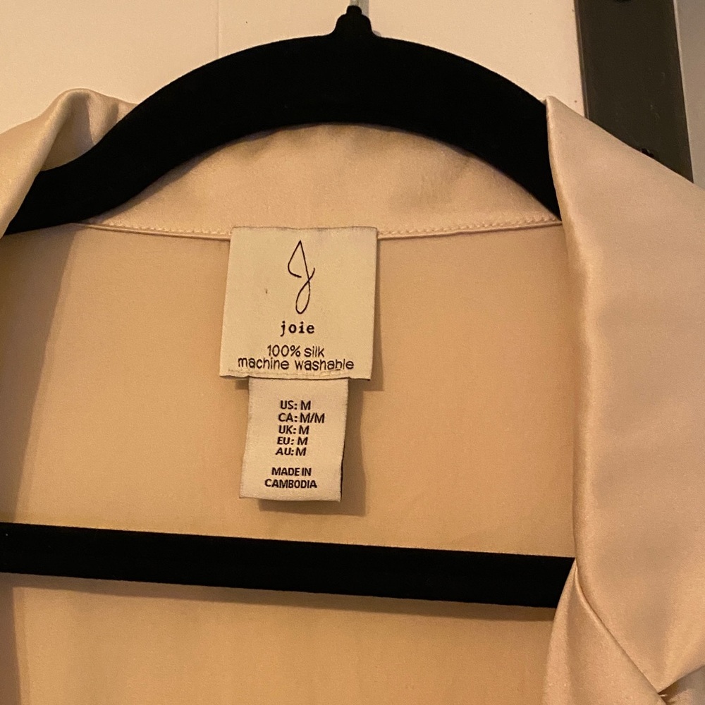 Joie Ecru Silk Top
